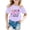 Purple, variant on shqvo Girls Tops 5t 100 Days Of School Print Short Sleeve T-Shirts School Spirits Trendy Cute Tops for Teen Girls Toddler Clothes for Girls