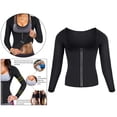 thumbnail image 3 of Mujeres de cintura caliente entrenador neopreno camisa culturismo corsé 2XL Zulema Camisa de neopreno, 3 of 8