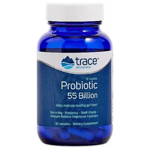 TRACE MINERALS | Probiotic 55 Billion | 30 capsulas