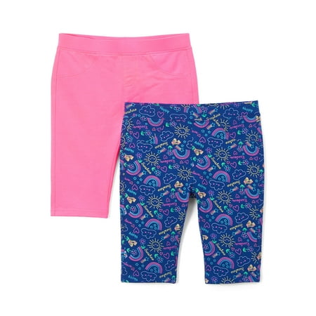 Solid and Printed Bermuda Shorts, 2-pack (Toddler Girls)