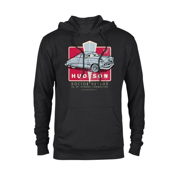 Disney and Pixar’s Cars Hudson Hornet 1951 - Pullover Hoodie for Adults - Customized-Black