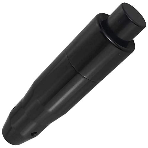 Lunsom Pommeau de Levier de Vitesse Automatique en Métal pour Voiture avec Bouton Poussoir Poignée en Alliage d'Aluminium Longue Transmission Auto (Noir)