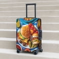 thumbnail image 6 of Susaid Vibrant Picnic Food Spread Print Elastic Washable Suitcase Cover with Hidden Zipper, Fits 18-32 Inch Luggage for Protection During Travel-Large, 6 of 7