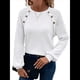 thumbnail image 1 of Blusas Tipo Túnica para Mujer, Cuello Redondo, Elegantes, con Encaje y Retazos, Blusas Informales, Suéteres. M, 1 of 7