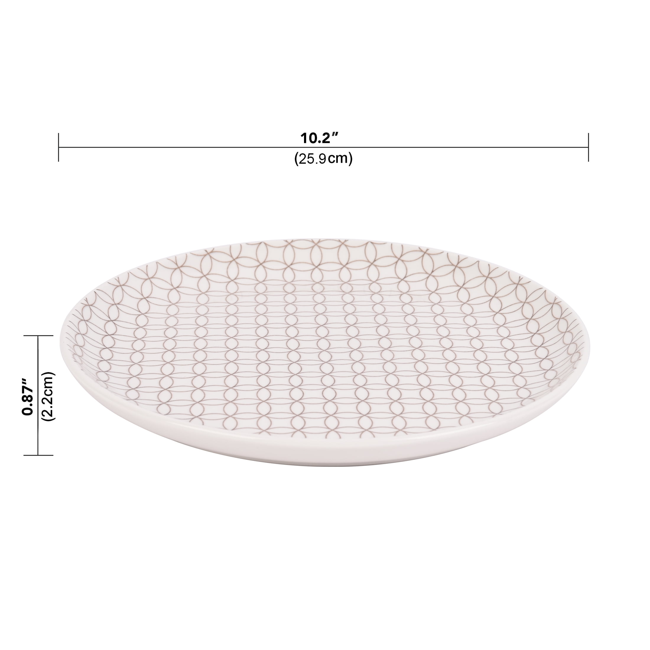 4 assiettes à dîner assiettes à dîner