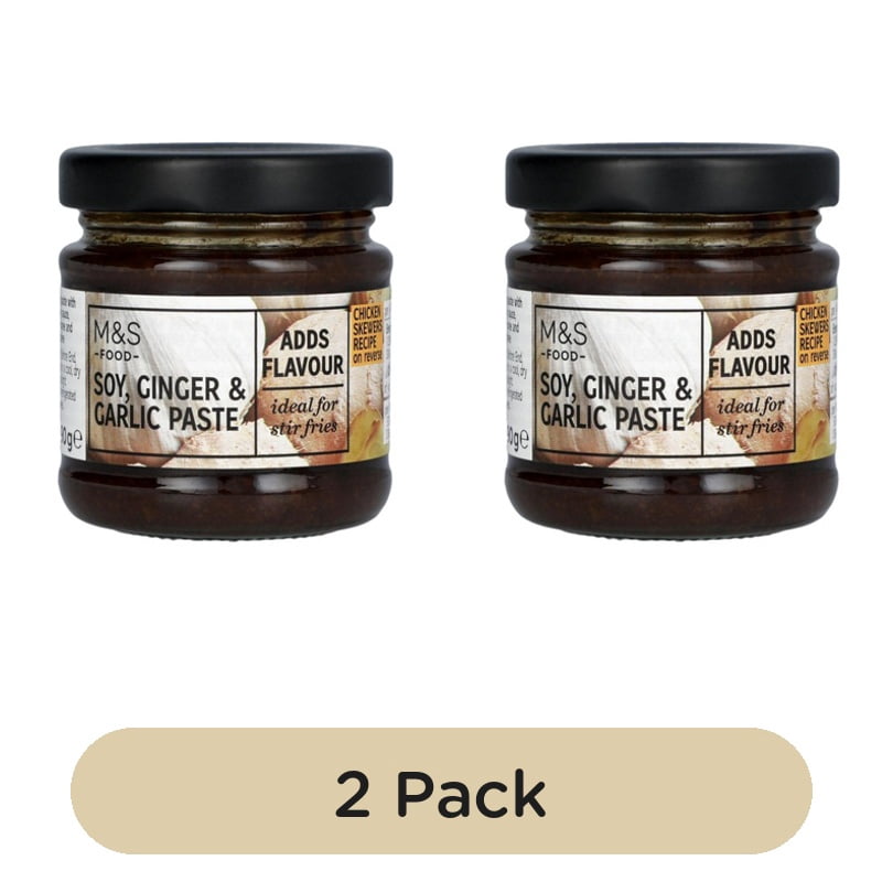 Cook With M&S Soy, Ginger & Garlic Paste 90g, British Import (Pack of 2)