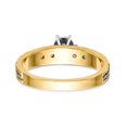 thumbnail image 5 of 14K Yellow Gold Ring Band Engagement Actual product is only Diamond Round, Size 6, 5 of 8