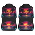thumbnail image 5 of KAKALAD Neon Sunset Scene Palm Trees Tropical Sunsets Beach Landscape Summer 1 Car Accessories Seat Covers Set Vehicle Seat Covers Universal Front Seats Protector 2 Pcs, 5 of 9