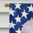 thumbnail image 3 of Carolines Treasures BB9717CHF White Standard Poodle Drapeau Patriotique en Toile Format Maison, 3 of 4