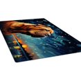 thumbnail image 3 of DTG Chinese Dog Rug 3x5, 4x6, 5x8 Area Rugs for Living Room Non-Slip Oriental Throw Bedroom Rug Ultra-Thin Large Office Dining Room, 3 of 8