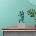 thumbnail image 3 of Divertida estatua de Francés, de animales de Yoga, escultura de perro para decoración de dormitorio de hotel de oficina, artes Verde Macarena Figuras en miniatura, 3 of 7