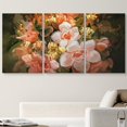 thumbnail image 2 of wall26 Canvas Print Wall Art Set Paint Stroke Blooming Daisies and Roses Floral Nature Illustrations Modern Art Rustic Scenic Relax/Calm Wilderness for Living Room, Bedroom, Office - 16"x24&quot, 2 of 5