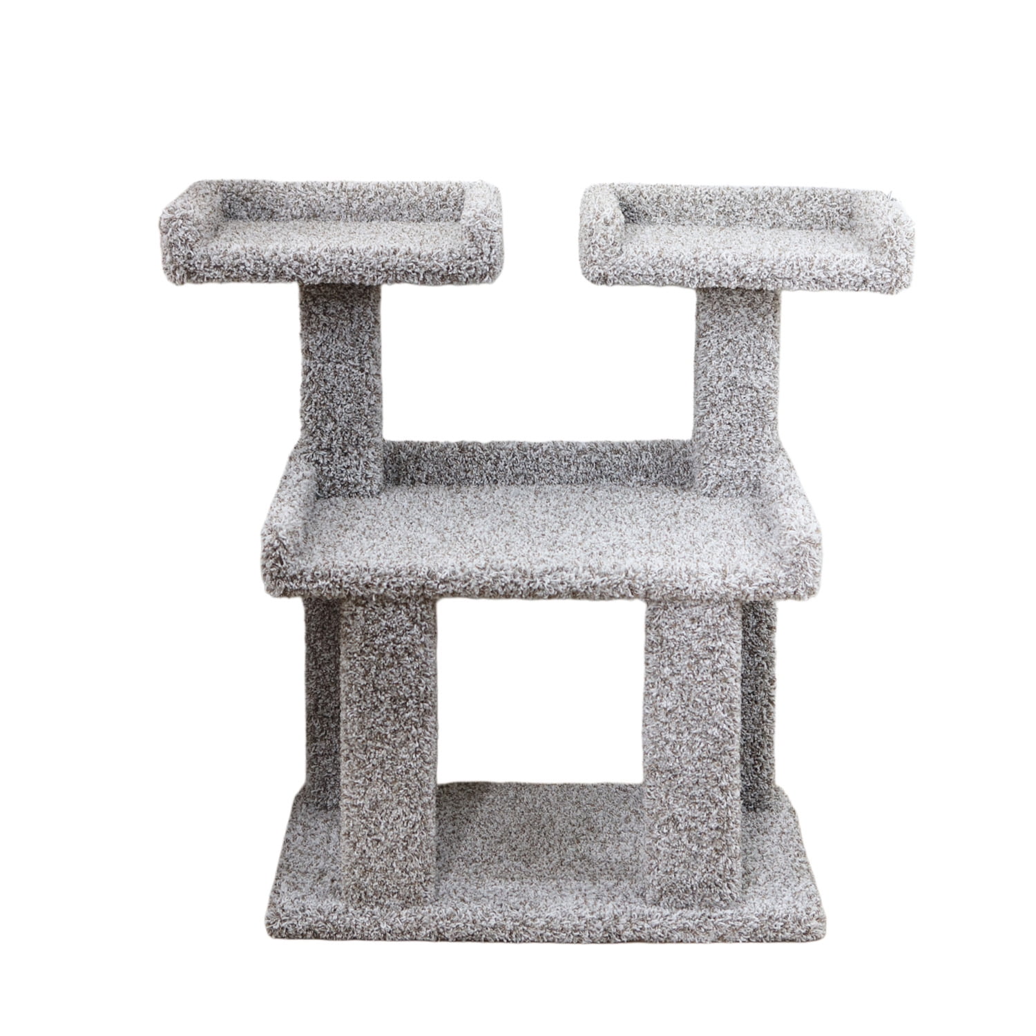 New Cat Condos Cat Tree for Large Cats & Maine Coons - Deluxe Carpeted Cat Tower Condo