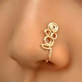 thumbnail image 3 of GKNET Cartilage Earrings Body Delicate Jewelry Gifts Nose Hoops Nose Clip Cuff Nostril Earrings-2, 3 of 7