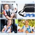 thumbnail image 5 of 2-Pack Seat Belt Covers with Flannel Seatbelt Shoulder Strap Case Adjustable Straps Soft Padding for Car Blue Background with Ghost Pattern Medium, 5 of 8