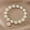 E, variant on Imitation Pearl Alphabet Tag Bracelet Elastic Cord Beaded Jewelry Trendy Women Elegant Beads Charm