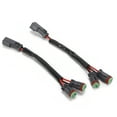 thumbnail image 1 of Arnés de cableado para enchufe de luz de trabajo LED de 2 piezas 2-Cable universal de 2 pines macho a hembra para coche, 1 of 14