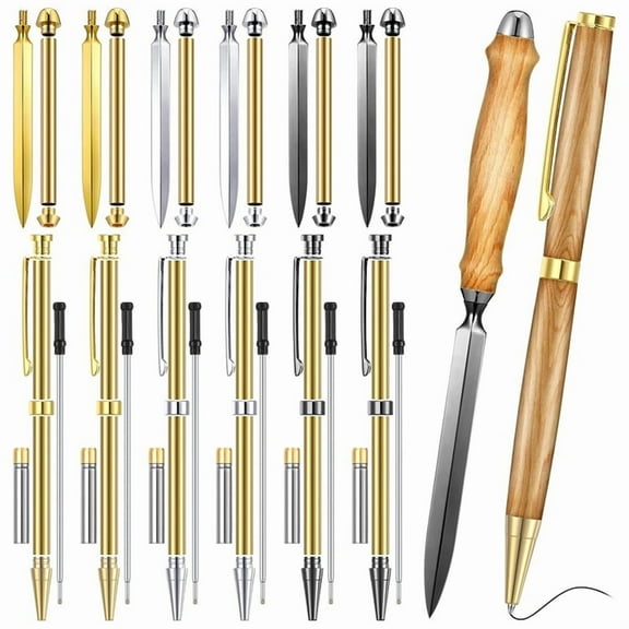 Letter Opener Kit and Pen Kits for Woodturning Project 7mm Envelope Slitter Paper Mail Opener Tool Knives Turning