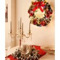 thumbnail image 2 of Corona De Navidad Con Lazo Rojo, 2 of 5