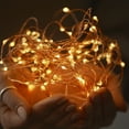 thumbnail image 4 of Pure Garden 2-Pack of 100 Solar-Powered Starry String Lights (Warm White), 4 of 7