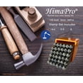 thumbnail image 3 of HimaPro Number and Letter Stamp Set 36 PCs Lowercase Industrial Grade Letters 'a'-'z', &', 0'-'9' in a Plastic Box (3mm - 1/8 Inch), 3 of 6