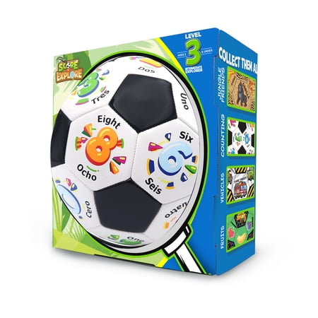 Score N Explore Children s Youth Learning & Development Soccer Balls Size 3 Numbers Explorer / White