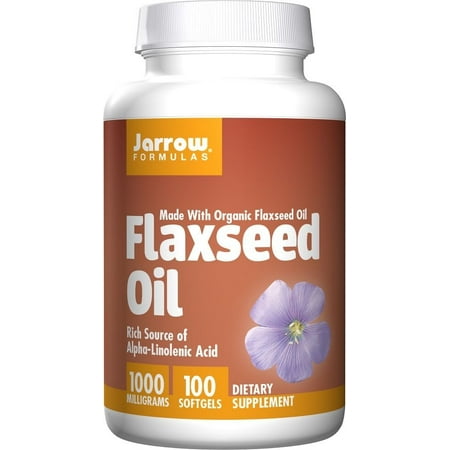 Chi Omega Block - Flaxseed Oil 1000 mg - 100 Softgels by Jarrow Formulas