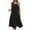 Black~, variant on Jjayotai No Boundaries Women's Casual Summer Dress, Solid Crewneck Sleeveless Sundress Hankerchief Hem Midi Tank Dresses, Beach Dress with Pockets, Dresses for Women Gray~ XXL