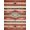 Rust Red Multi, Pattern 13, variant on Design&I 8'x10' Washable Area Rug Assorted Boho Vintage Border Door Mongolian Checkered Nylon Hallway for Dining Room, Large Office, Lounge, Snag-Free
