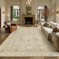 thumbnail image 5 of BERTHMEER 8'x10' Area Rugs for Living Room Dining Room Bedroom Farmhouse Office Distressed Vintage Washable Traditional Non-slip Rugs Carpets,Beige, 5 of 7
