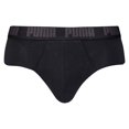 thumbnail image 3 of PUMA Calzoncillos Hombre, Pack de 4 - Basic Brief ECOM, Algodón elástico, Uso diario Negro S (Small), 3 of 4