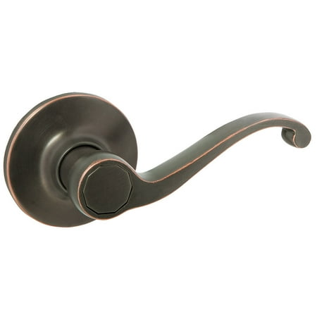 Design House Scroll Universal Interior Hall/Closet Dummy Door Handle, Oil Rubbed Bronze