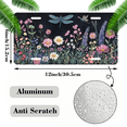 thumbnail image 2 of 1 Pcs 2D Flat License Plate Covers & Frames, Flowers For Decorative Front, Waterproof For Decoration Aluminum License Plate Covers & Frames Cover For Men Women, 12" X 6", 2 of 7
