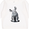 thumbnail image 3 of Inktastic Curious Rhinos Toddler Sweatshirt, 3 of 4