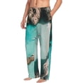 thumbnail image 6 of Logiee Turquoise Beach Kayaking Print Pajama Pants for Men,Men’s Pajama Bottoms,Mens PJ Pants with Pockets & Button Fly-X-Large, 6 of 6
