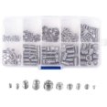 thumbnail image 2 of Jinsinto 200PCS Hexagonal Tête Vis Kit d'Assortiment 10 Types Hexagonales Vis de Râpe Ensemble M3 M4 M5 M6 M8 Acier Inoxydable Hexagonal Tête de Culasse Kit de Vis pour l'Utilisation en Magasin, Garage et Maison, 2 of 5