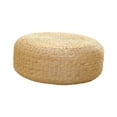 thumbnail image 4 of Japanese Style Seating Cushion Rattan Floor Pillow Yoga Japanese Style Leisure Handcrafted Woven Futon Seat Cushion for Office Tea Ceremony 40cm diameter, 4 of 8