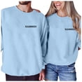 thumbnail image 1 of SOMOWI Chandail en Molleton de la Saint-Valentin pour Femmes, Imprimé Mode, Col Rond Ample, Chandail à Capuchon Graphique Bleu Ciel, Automne, P, 1 of 4