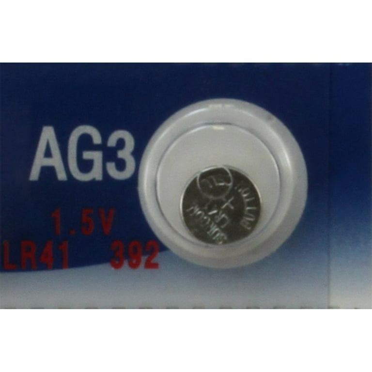Insten 10 Pcs Ag3 Power Alkaline Coin Cell Button Battery Lr41 384 392 192  Sr41 G3 Cx41 Sb-b1 Rw87 Sr41 Sr736 V3ga Gp192 : Target