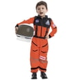 thumbnail image 1 of Disfraz de astronauta con casco para niños de Spooktacular Creations, color naranja, 1 of 7