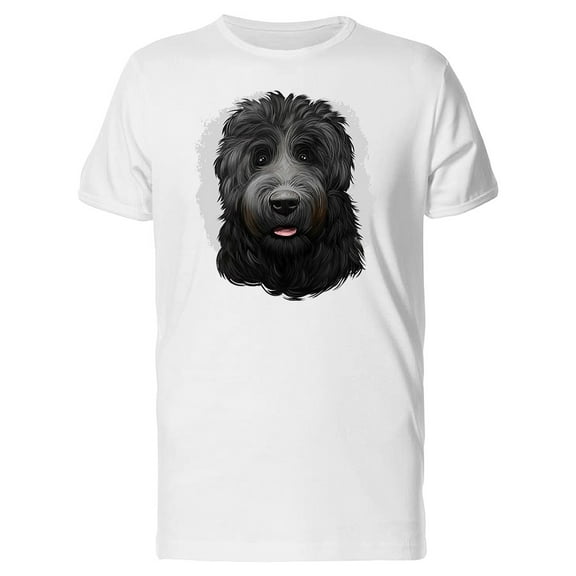 Black Russian Terrier Dog T-Shirt Men -Image by Shutterstock, Male x-Large