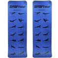 thumbnail image 1 of Prism Fitness Thick Smart Self Guided Stretching and Exercise Mat, Blue (2 Pack), 1 of 8