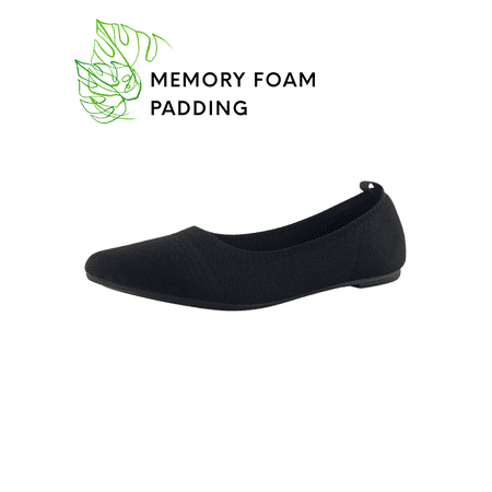 

Nest Shoes Women s Pointed Toe Ballerina Flats Shae Collection Black