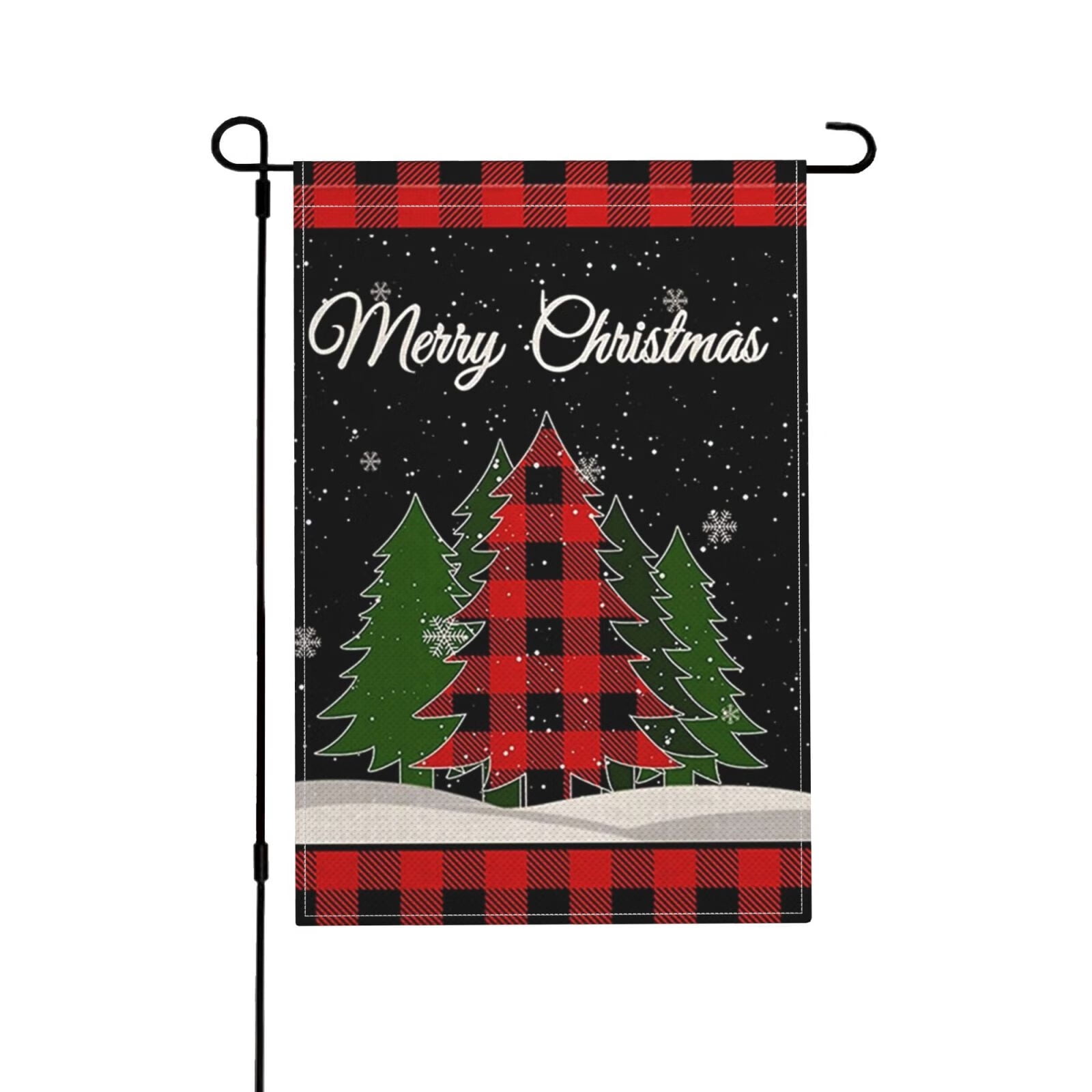 Christmas Garden Flag Double Sided Winter Christmas Tree Yard Flag ...