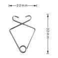 thumbnail image 2 of 100pcs Drop Ceiling Hook Clips Fish Shape Metal Hook T-Bar Grid Wire Suspended Ceiling Hanger, 2 of 9