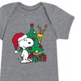 thumbnail image 3 of Peanuts - Christmas - Snoopy, The Tree, & Woodstock - Infant Baby One Piece, 3 of 5