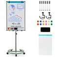 thumbnail image 1 of Costway Mobile Whiteboard 40" x 26" Height Adjustable Magnetic Dry Erase Board with Stand Green, 1 of 10