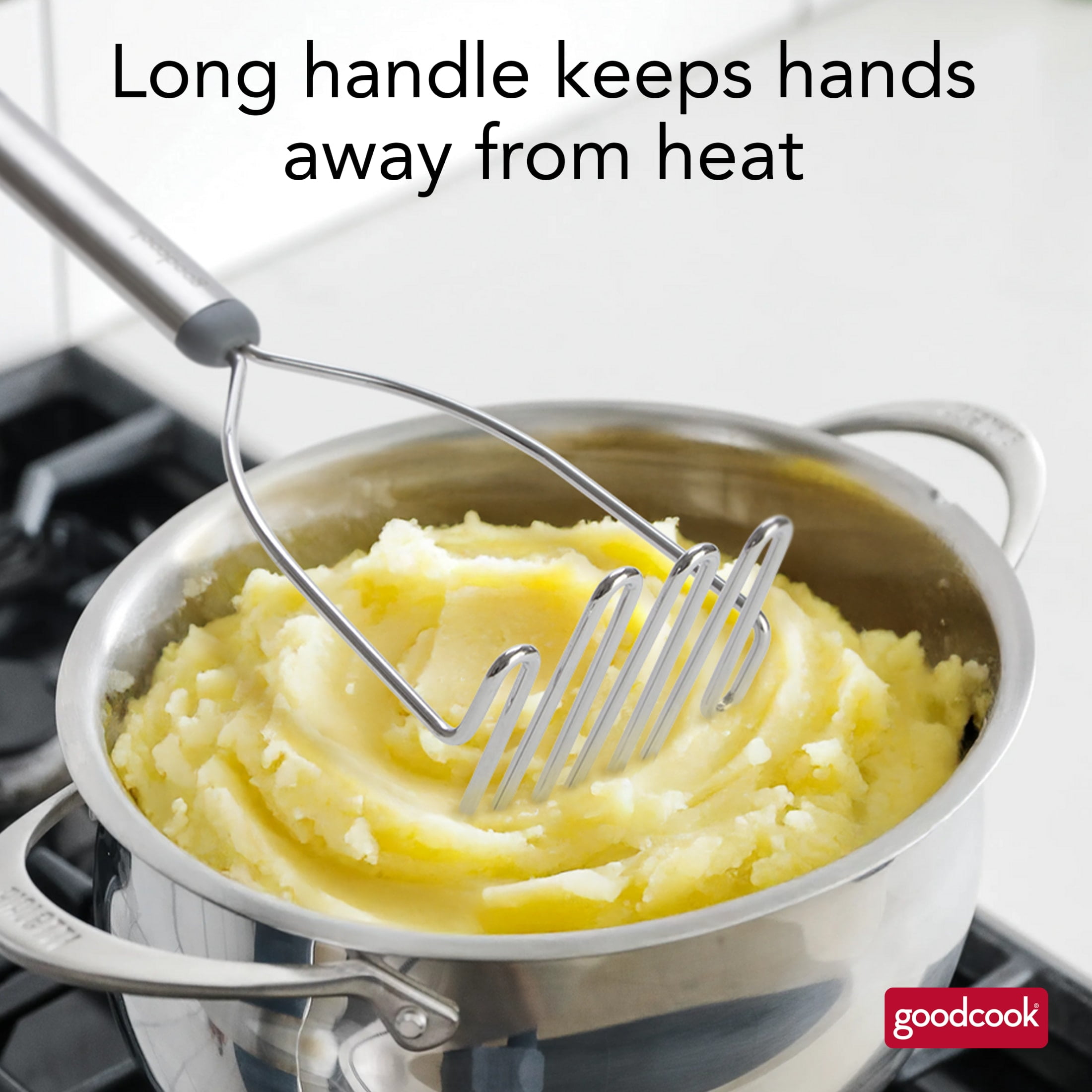 (2 pack) GoodCook Pro Stainless Steel Potato Masher