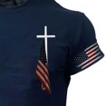 thumbnail image 4 of Blekii T-Shirt à Manches Courtes et Col Rond pour Hommes, Mode Décontractée pour la Journée de l'Indépendance - Doux et Confortable, Petit Imprimé, Design de Vacances d'Été - Parfait pour la Célébration du 4 Juillet, Bbq d'Été, 4 of 5