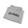 thumbnail image 4 of Des Moines IA Iowa Hometown Moving Away Hoodie, Gifts, Hooded Sweatshirt, 4 of 4